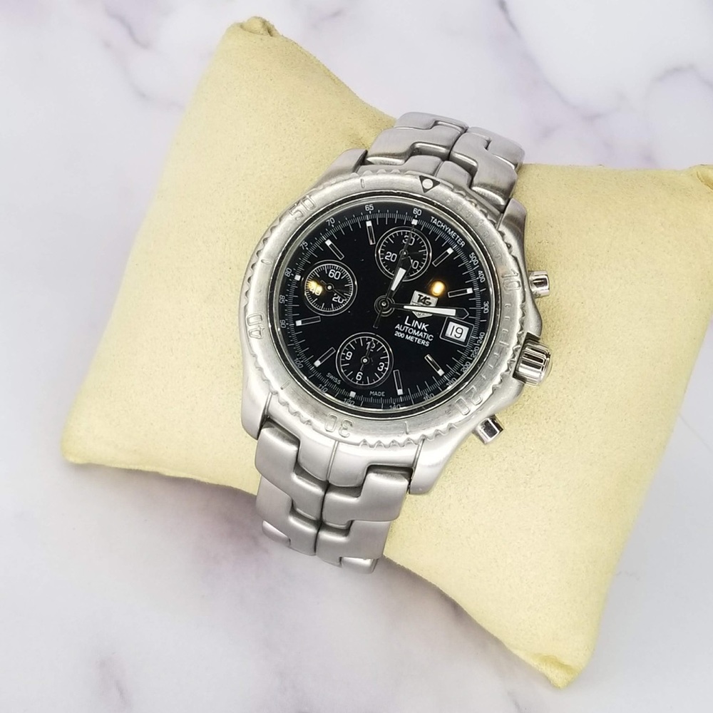 Men's Silver Chronograph Watch